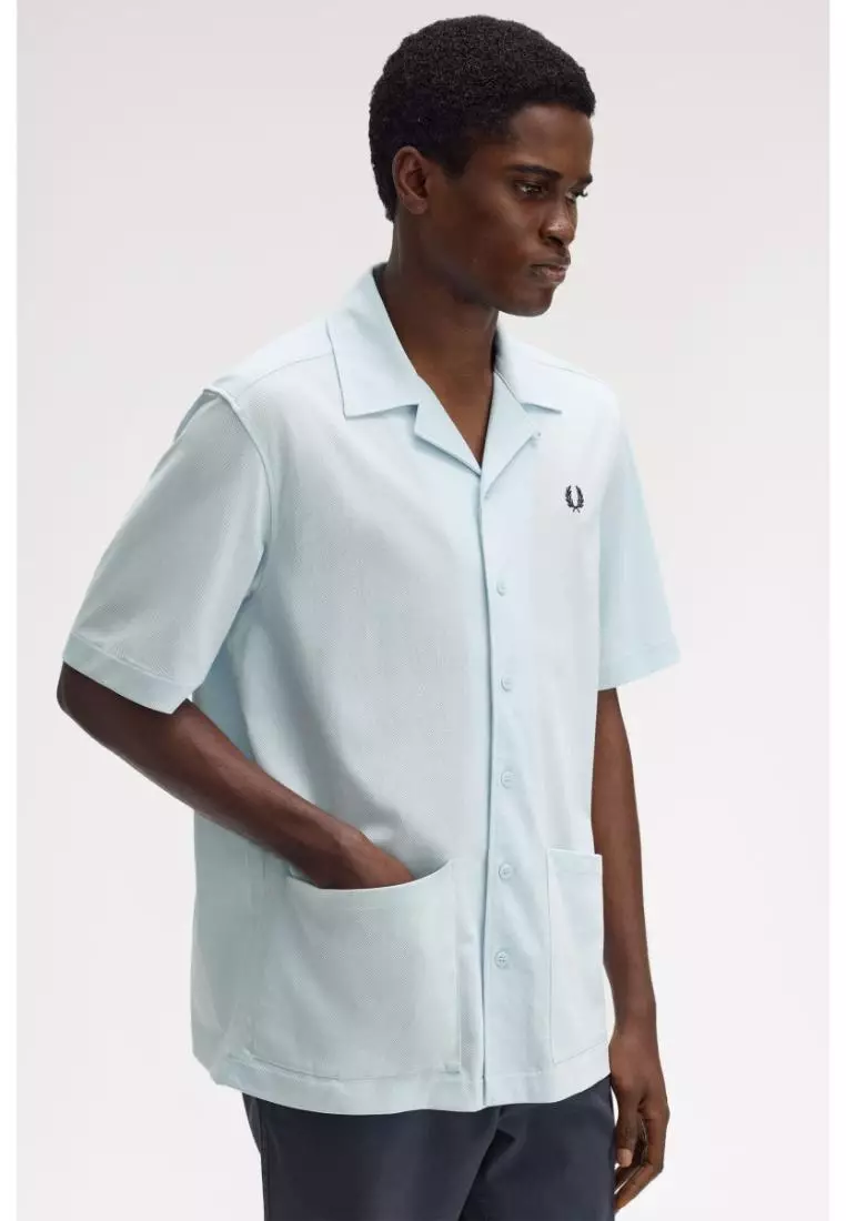Perry Buy Fred Perry Fred Perry M1745 Compress Mesh Revere Collar Shirt