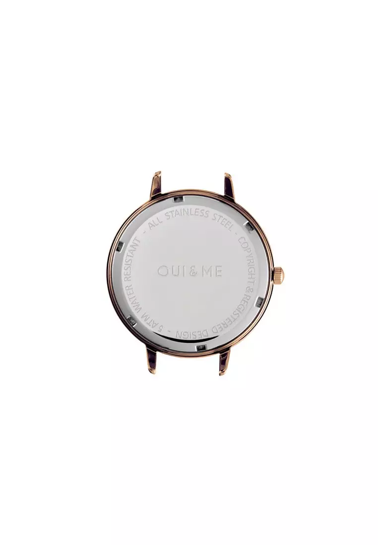 [Sustainable Watch] Oui & Me Amourette 34mm Nude Leather Women's Quartz Watch ME010100