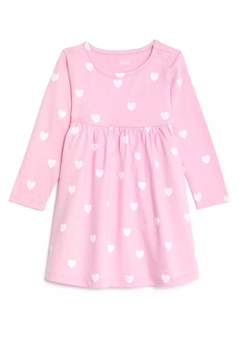 Jual Marks & Spencer Pure Cotton Heart Dress Original 2024 | ZALORA ...