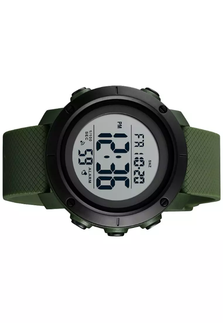 Jam Tangan Casual Digital Pria Stopwatch Waterproof Strap Tali Material Silicon GL08 ORIGINAL