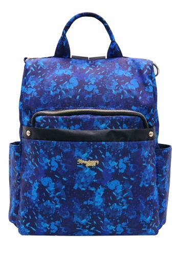 STRAWBERRY QUEEN blue 3-Way Anti-Theft Backpack - ANTI-THEFT BOB (Navy Blue Camouflage) 5FEF5AC00DA00FGS_1