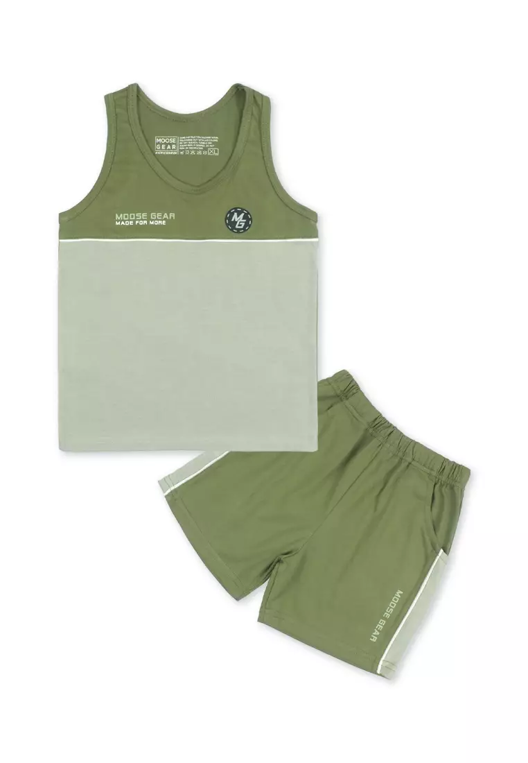 Boys Sando Combi with Short Set