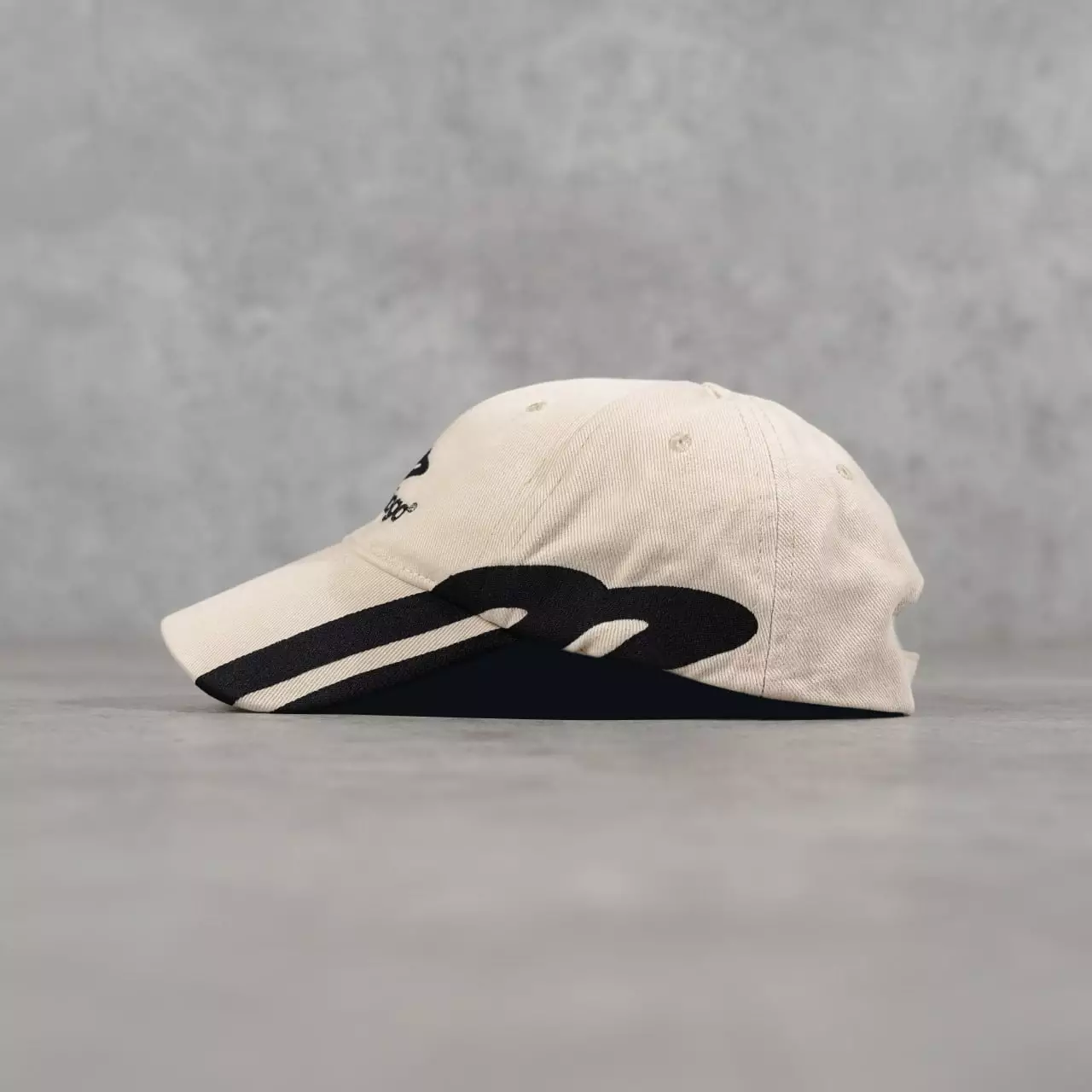 Topi BALENCIAGA 3B ICON LINE BLACK BEIGE CAP 100% ORIGINAL - OS ADJUST