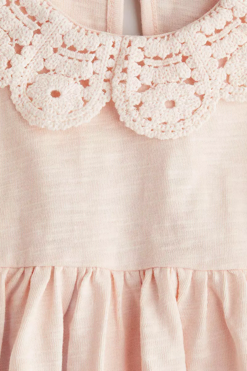 Collared jersey dress