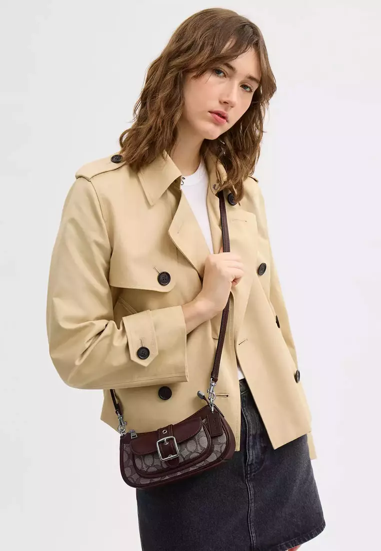 Ashton Mini Shoulder Bag In Signature Jacquard