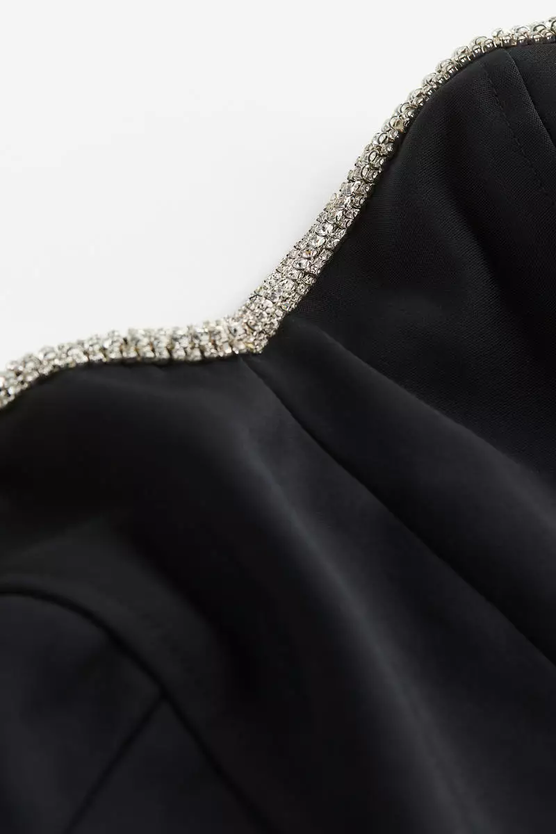 Rhinestone-trim bustier top