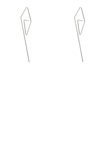 幾何回形zalora時尚購物網的koumi koumi針耳飾, 飾品配件, 耳環