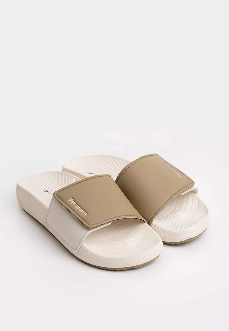 Men's Two-Toned Soft Sole Slides