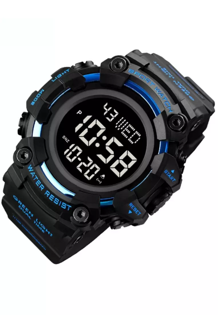 Jam Tangan Digital Pria Waterproof Many Function Strap Tali Material Silicon BL81 ORIGINAL
