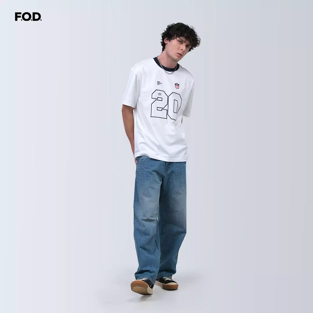 Kaos Pria Denim Est 20 Offwhite