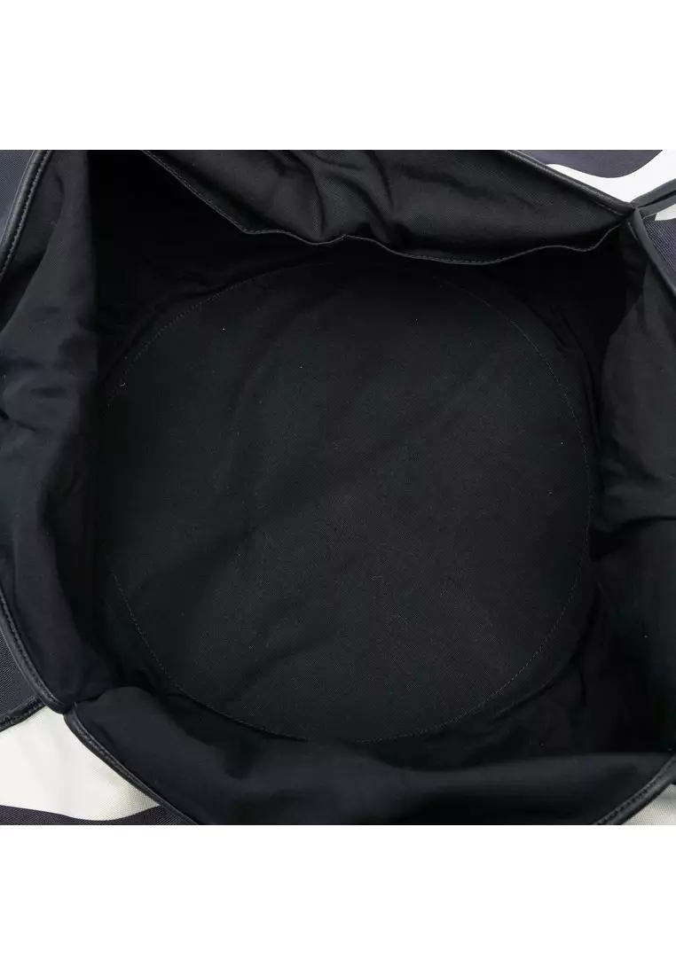 Pre-Loved Chanel Cc Canvas Stripe Tote