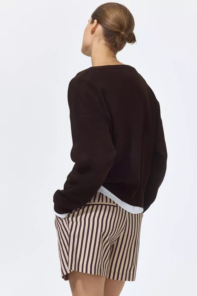 Tailored linen-blend shorts