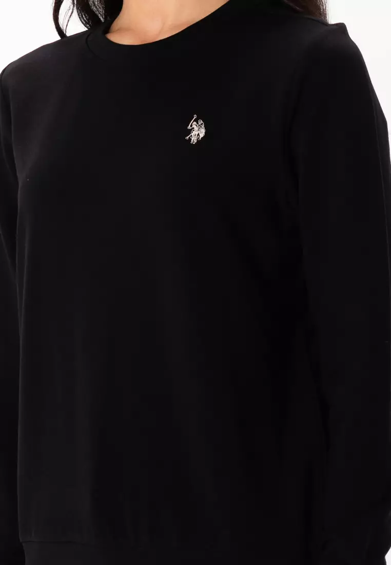 Long sleeve black sweatshirt online
