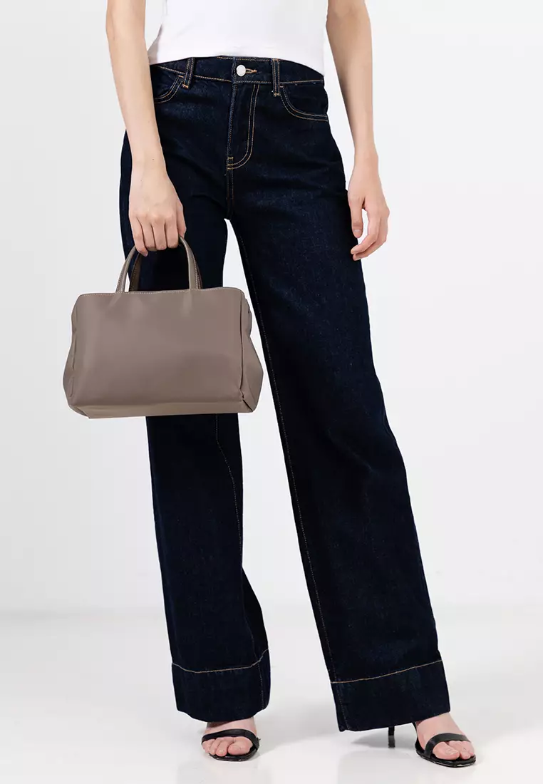 Premium Oxford Nylon Convertible Top Handle Bag With Pouch