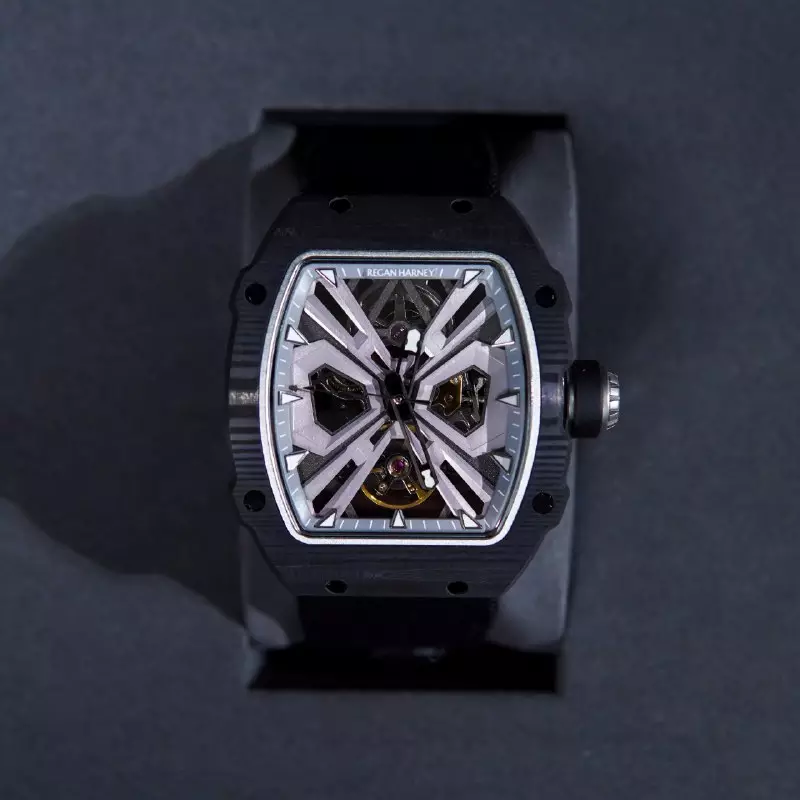 Jam Tangan REGAN HARNEY RH 73-11 ONYX CARBON WATCH 100% ORIGINAL - OS