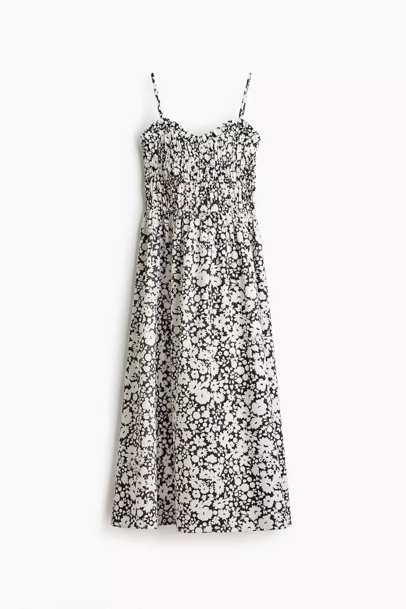 Ruched strappy dress