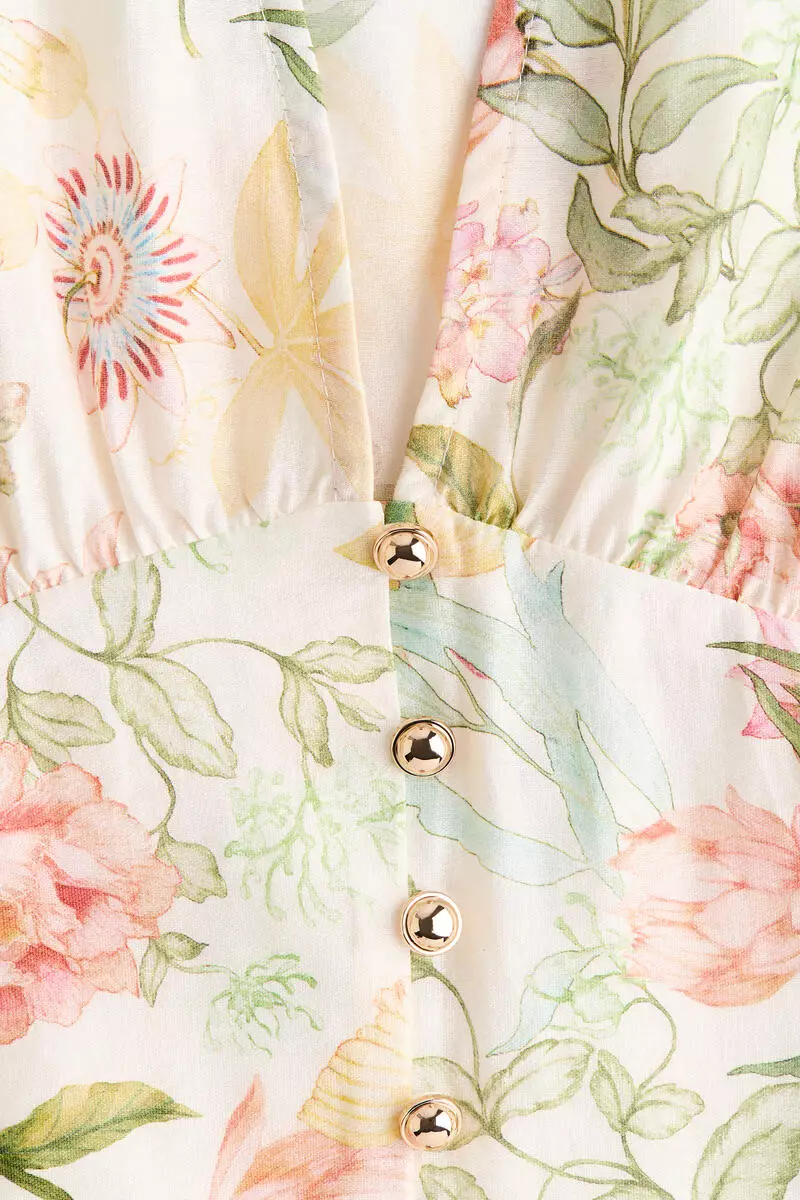 V-neck blouse