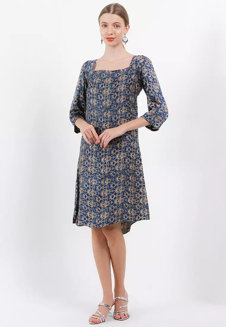 Chanira Venus Dress-Blue Multi