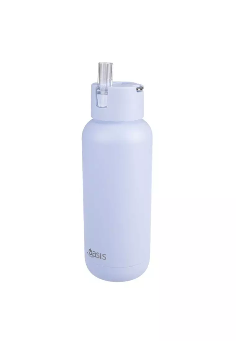 Oasis Stainless Steel Insulated Ceramic Moda Bottle 1L - Periwinkle
