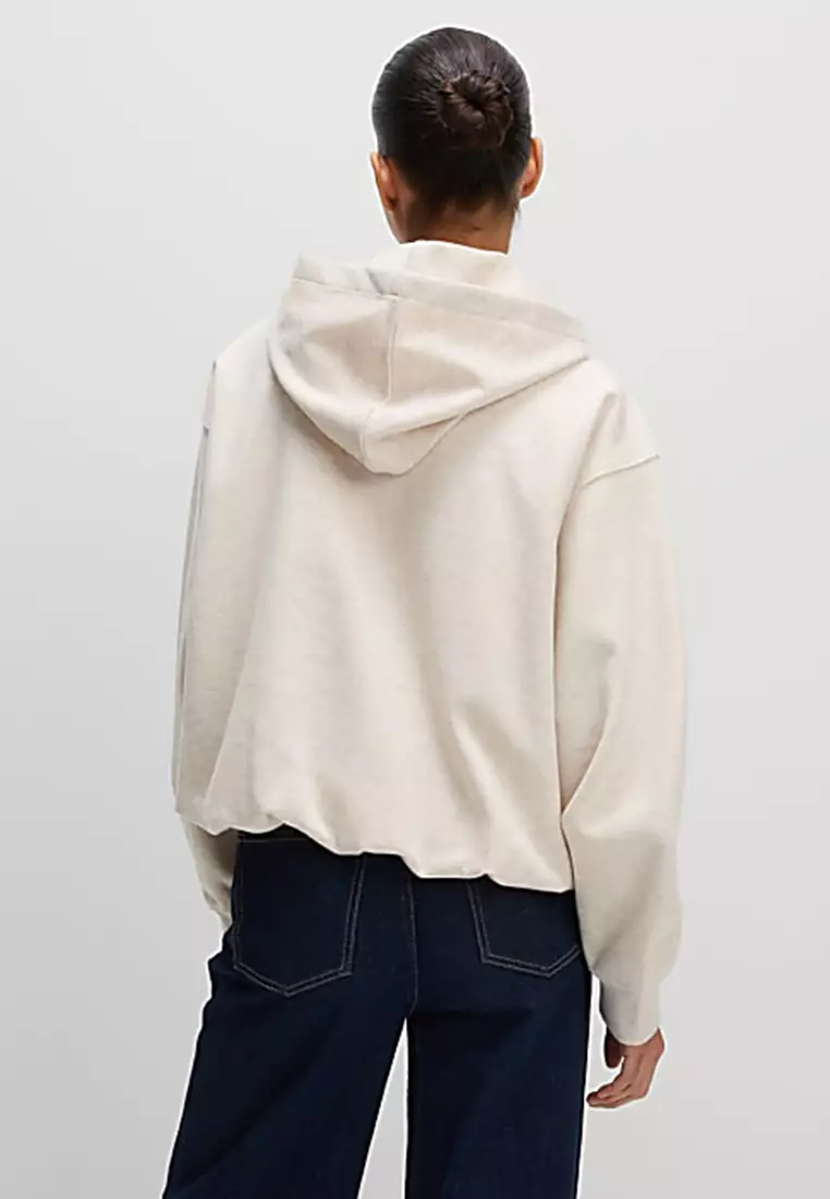 Cotton Rich Bubble Hem Hoodie