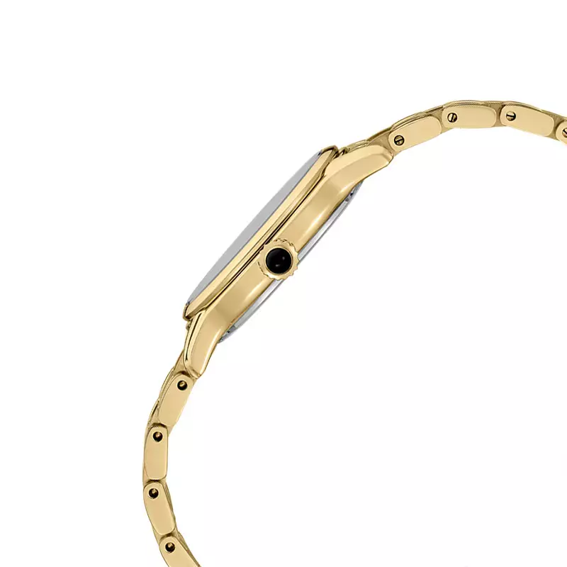 Jam Tangan Wanita Seiko Ladies SRZ552P1 Champagne Sparkle Effect Dial Gold Stainless Steel Strap