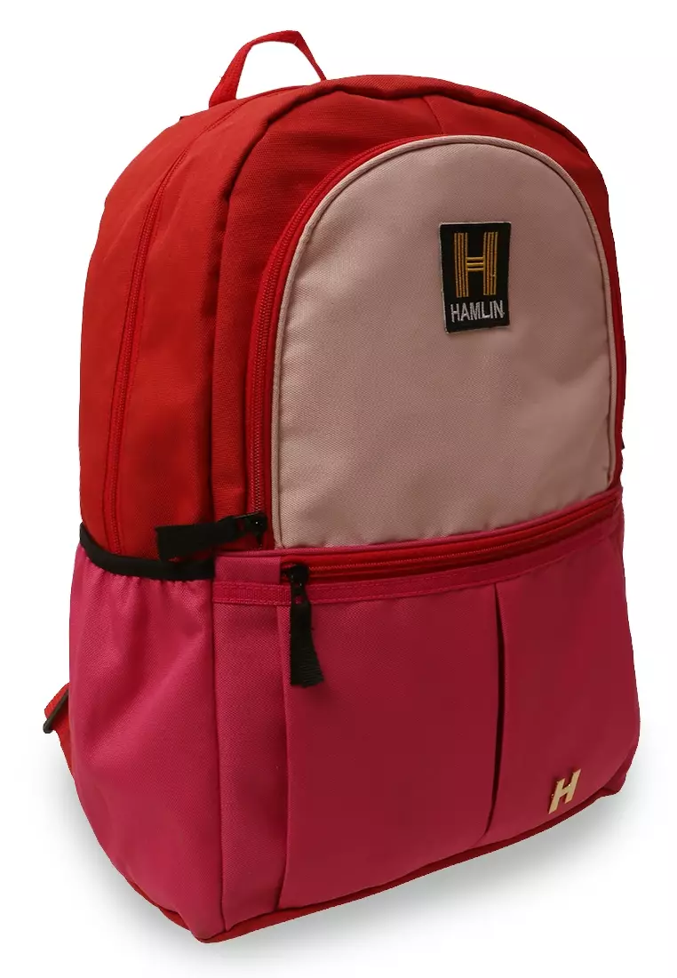 Alessio Tas Ransel Anak Pria Large Compartment Backpack Kids Material Cordura ORIGINAL - Pink