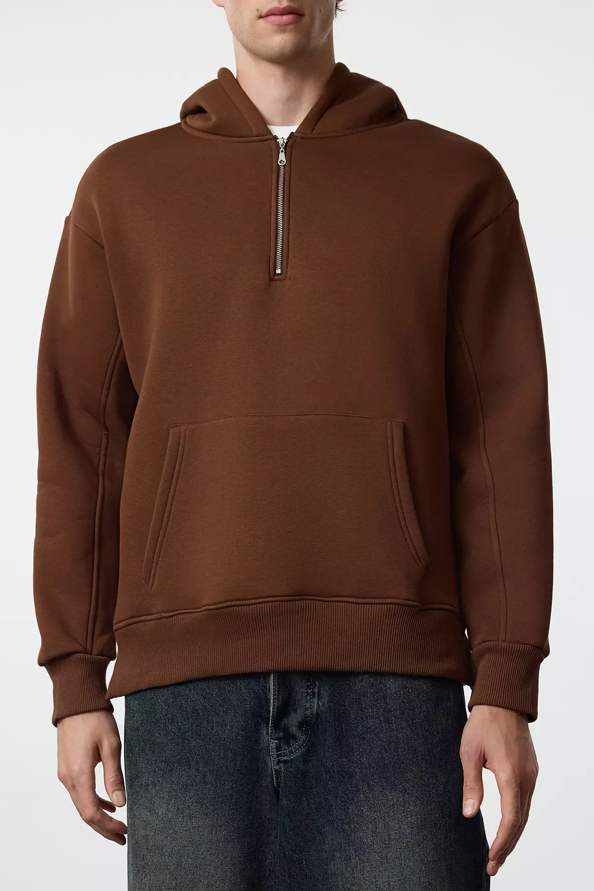 Basic Half-ZIpper Hoodie