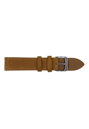 Aries Gold brown ARIES GOLD BROWN AG-L0045-22 LEATHER STRAP 55D75AC5675E02GS_1