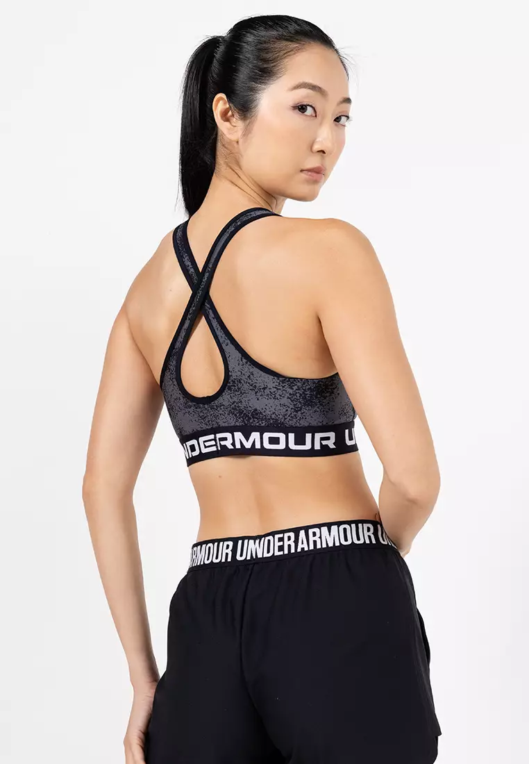 Armour Mid Crossback Printed Sports Bra