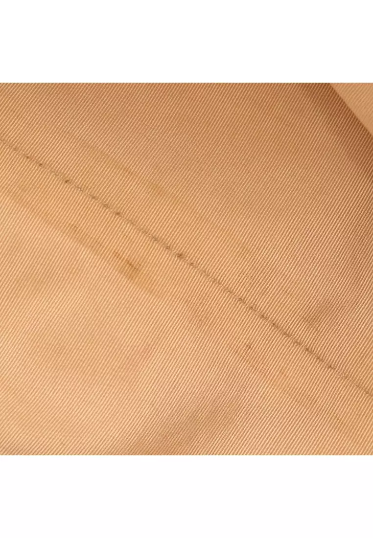 Pre-Loved Chanel coco mark mini boston bag chain handbag Caviar skin beige gold hardware