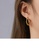 Glamorousky silver Fashion Simple Plated Gold 316L Stainless Steel Geometric Circle Earrings 4F621ACCA90EB3GS_5