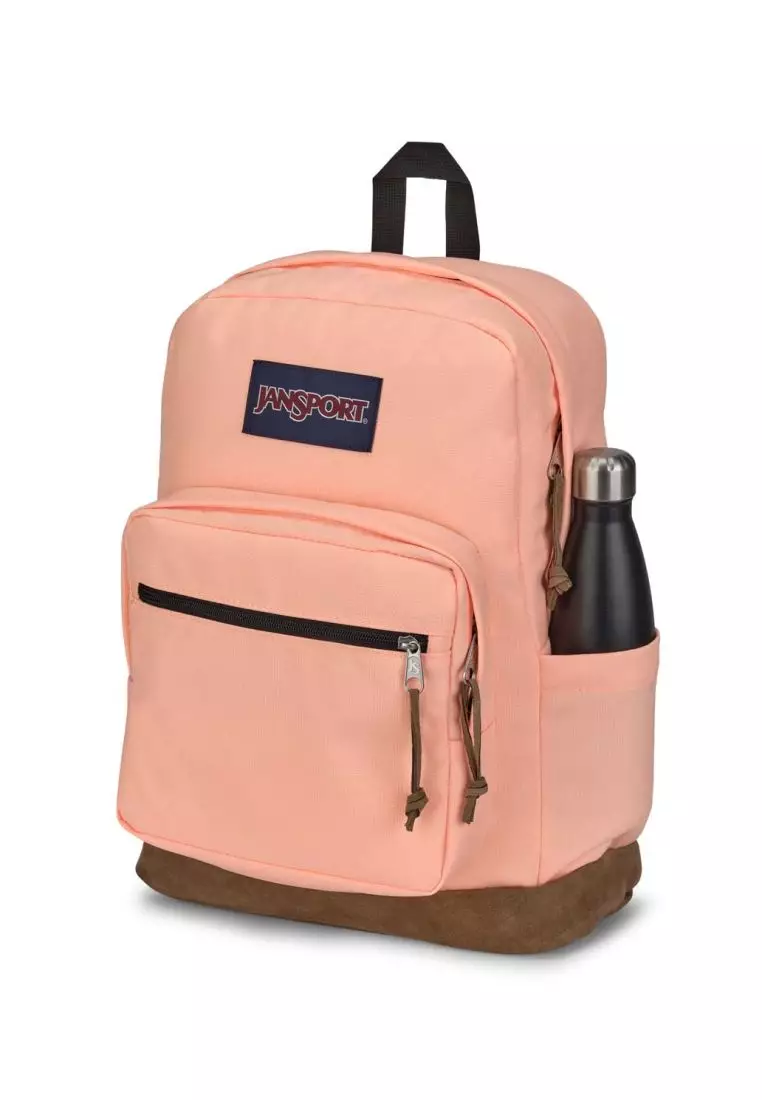 Peach jansport new arrivals
