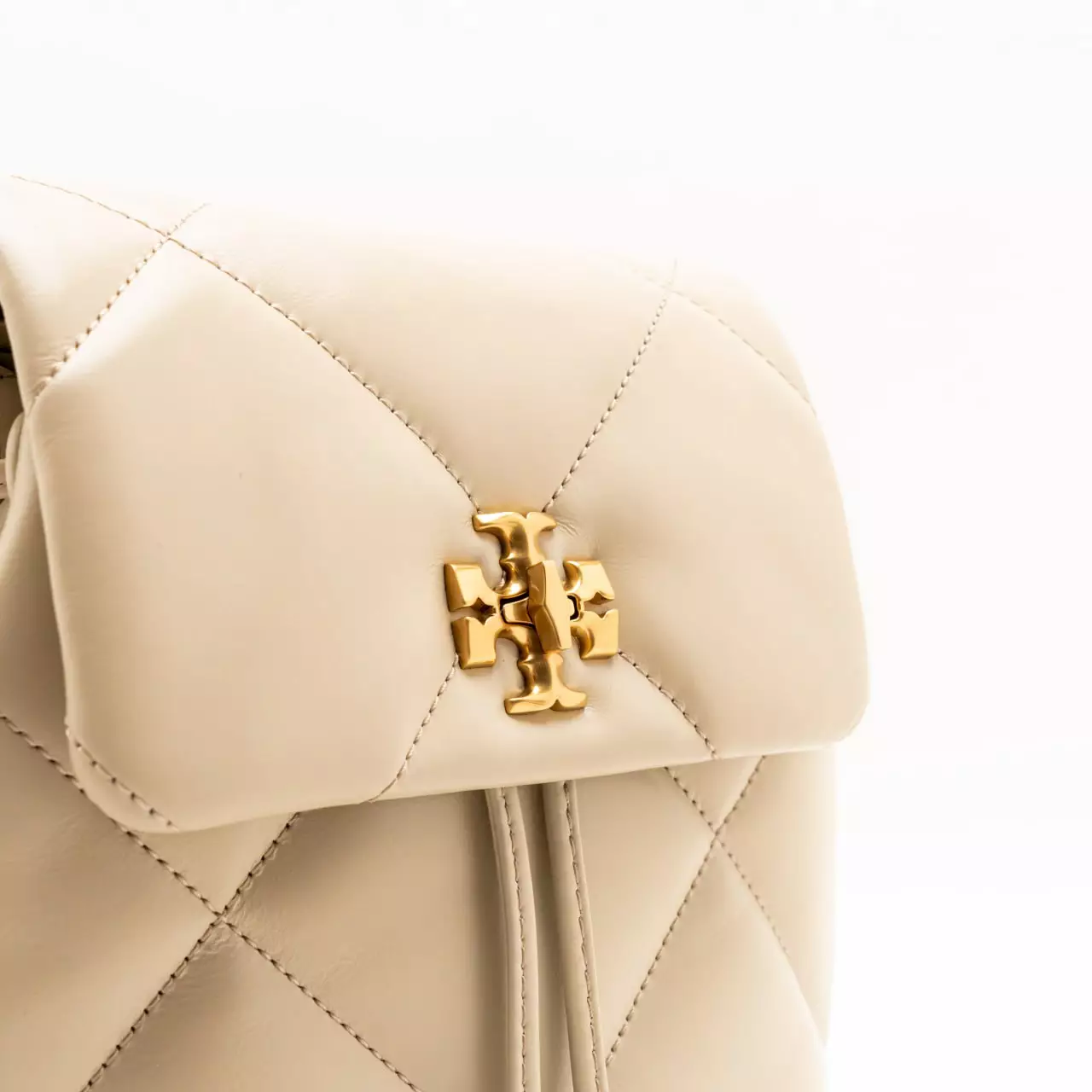 Kira Mini Diamond Quilt Backpack Light Stone