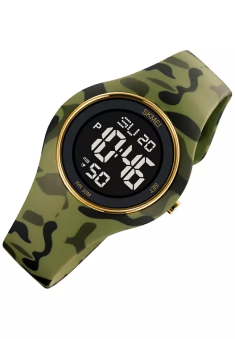 Jam Tangan Digital Pria Waterproof Many Function Strap Tali Material Silicone DV12 ORIGINAL