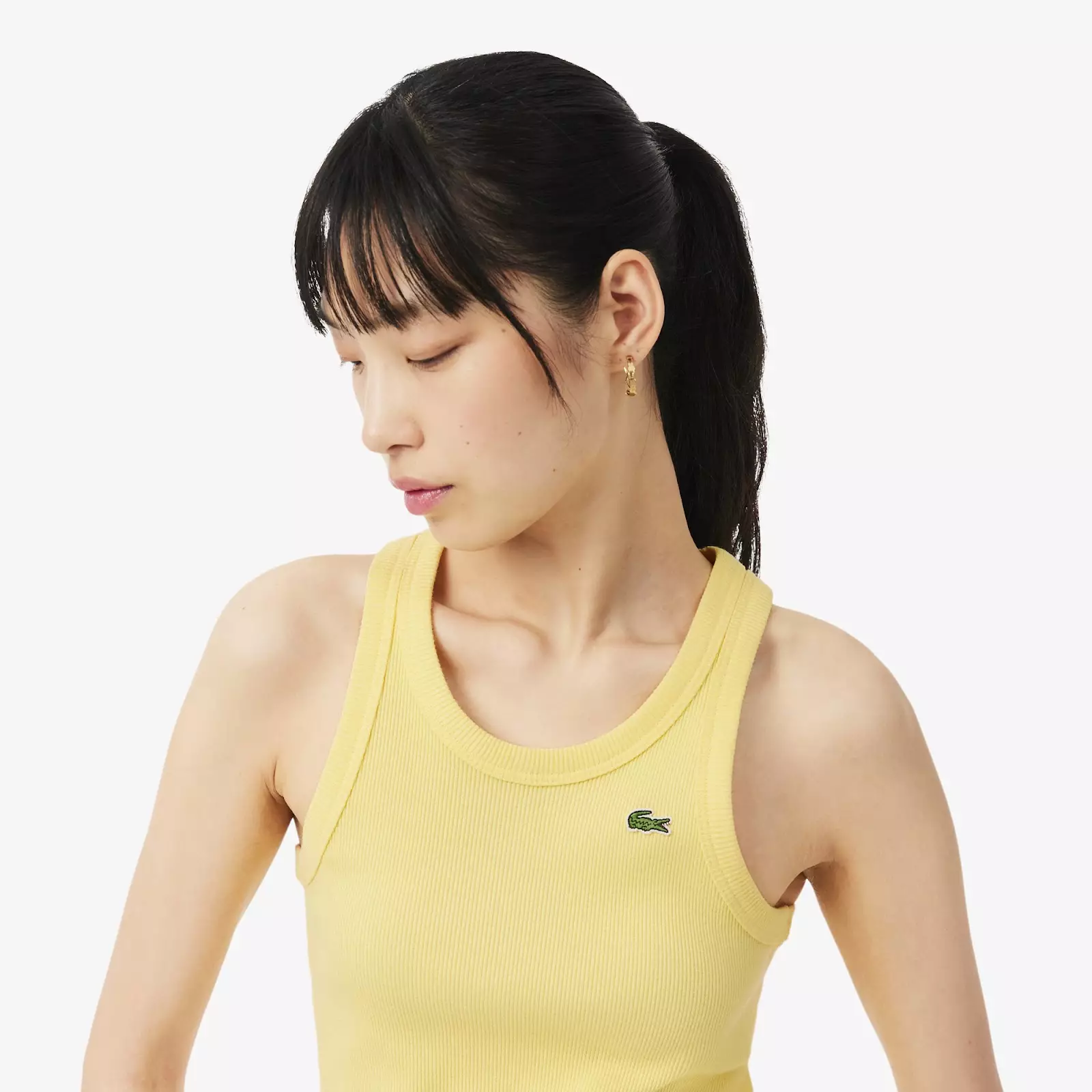 Women's Lacoste Slim Fit Organic Cotton Tank Top