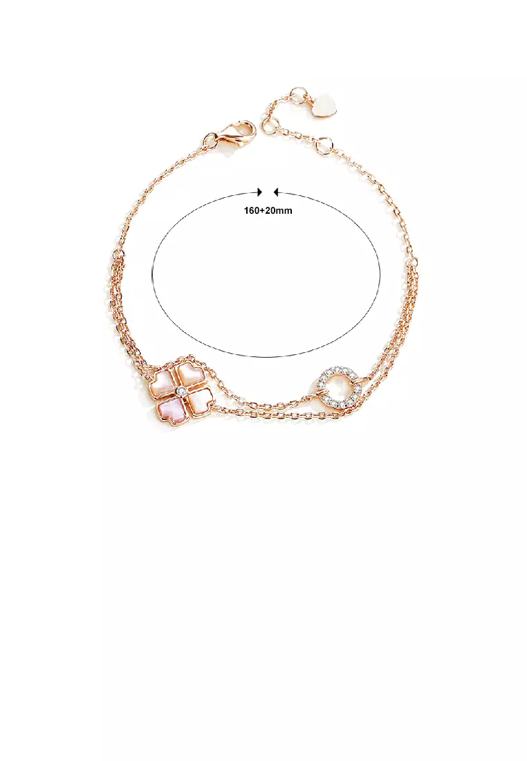 Buy Glamorousky 925 Sterling Silver Plated Rose Gold Fashion