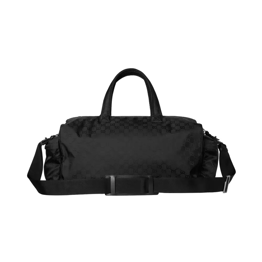 Large GG Duffle Nylon Bag Black