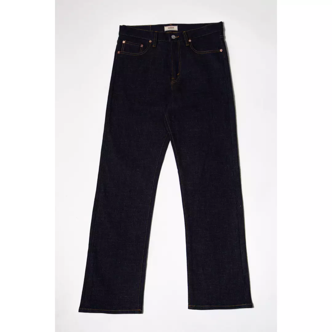 Used 1968 - Celana Panjang Pria Denim Regular Straight Cut Red Blue Selvedge 16oz