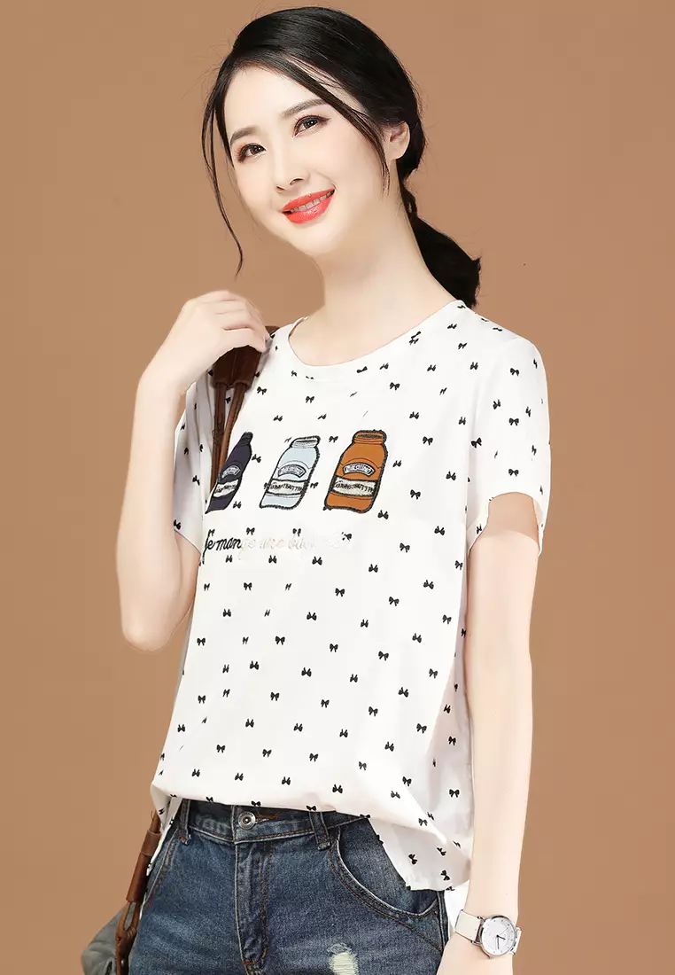 Girl in short 2025 t shirt