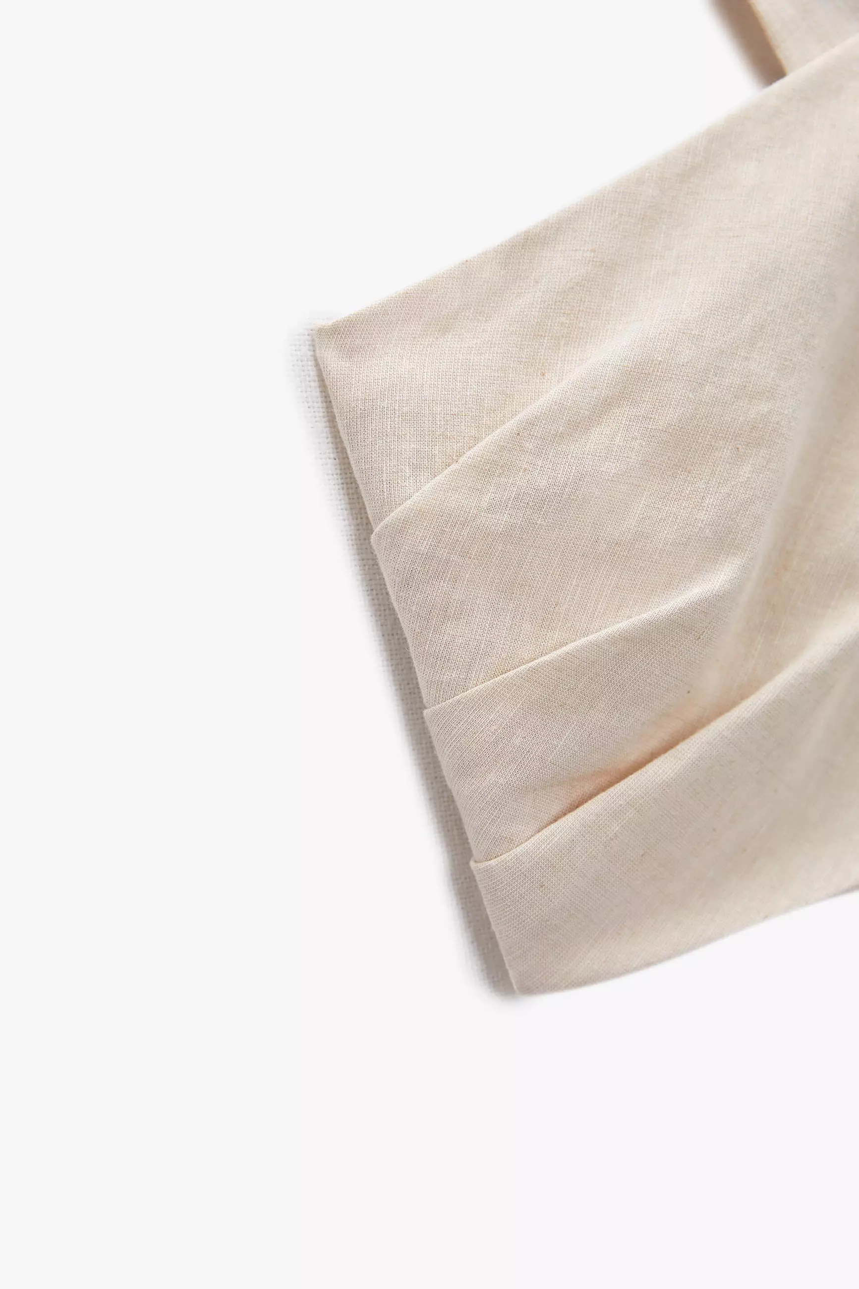 Twisted Linen Blend Top
