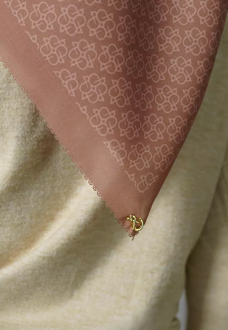 Jenna & Kaia - Sierra Scarf Fawn - Hijab Kerudung Segi Empat