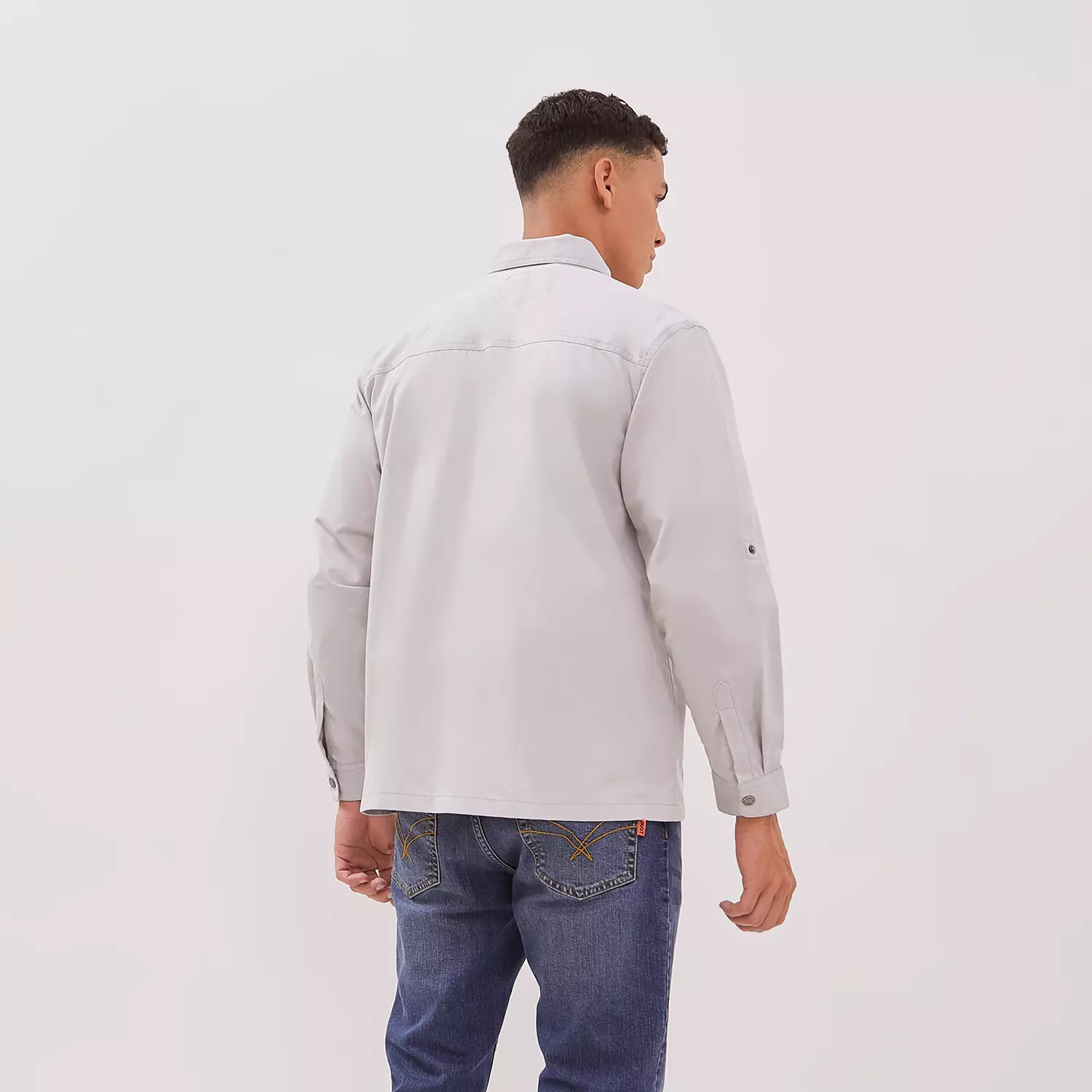 DUST Shirt Jacket Unisex Yuji Light Grey TENCEL™ Comfease (D.6203-U)