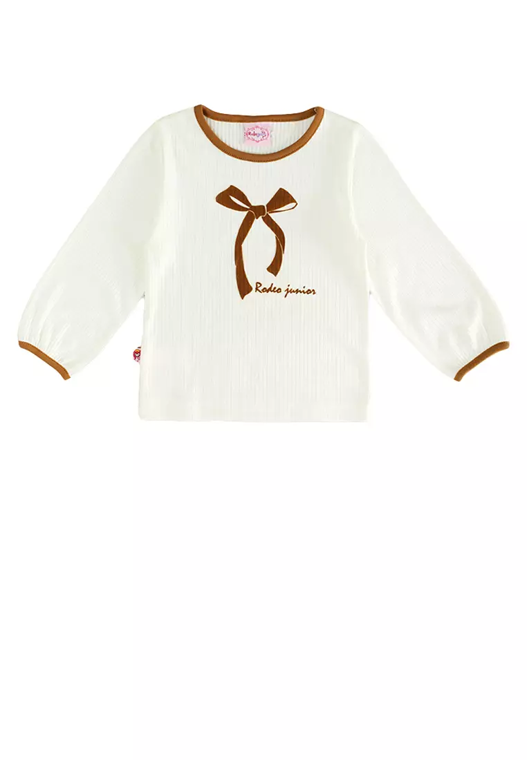 Long sleeves t-shirt girl/ Kaos lengan panjang anak perempuan/ Rodeo Junior Girl Nature Tones