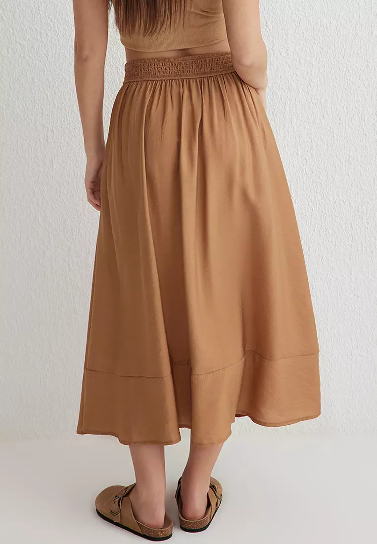 Mel gather skirt brown andmary Mサイズ
