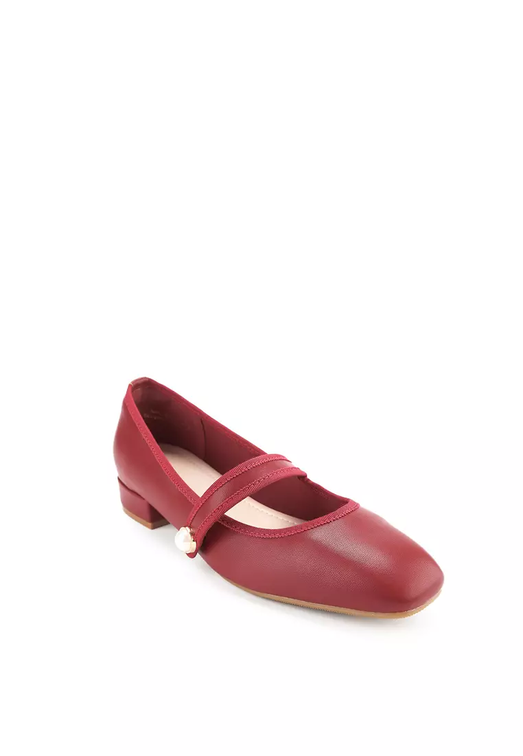 Nia J2475-9 Flat Shoes Red