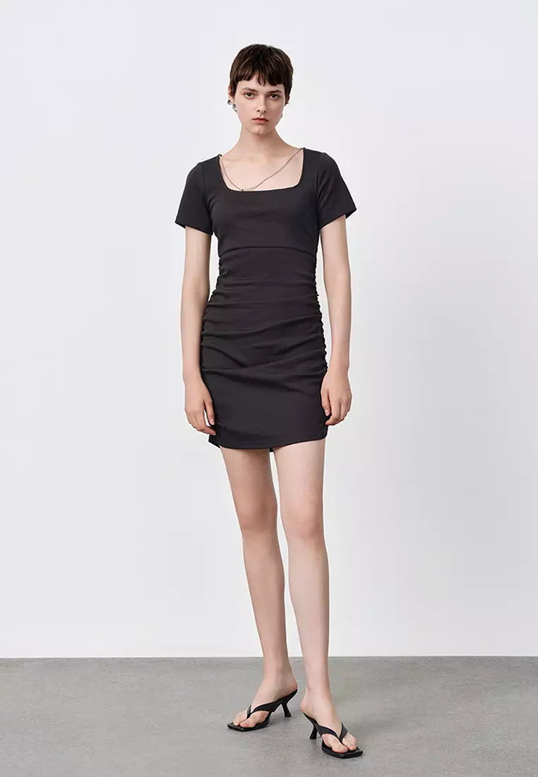 Ruched Side Mini Dress