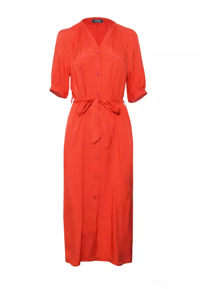 Buy FORCAST FORCAST Leighton Buttoned Dress 2024 Online | ZALORA Singapore