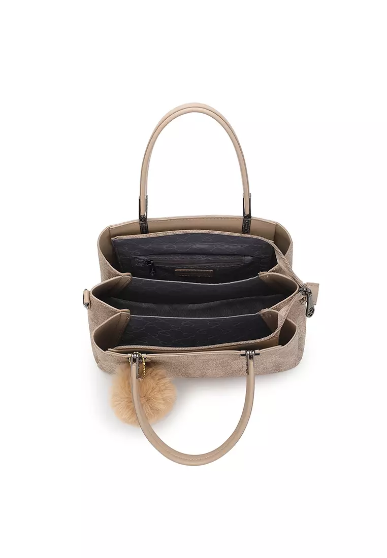 Women's Top Handle Bag / Sling Bag / Crossbody Bag / Shoulder Bag (Tas Tangan Wanita / Tas Selempang Wanita / Tas Bahu Wanita) - Cokelat