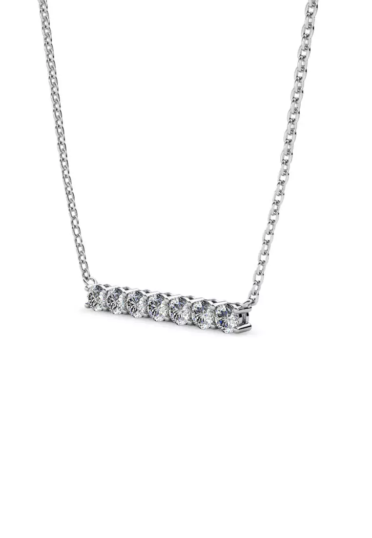 Myriad Birth Stone Pendant April Diamond WG - Kalung Crystal by Her Jewellery