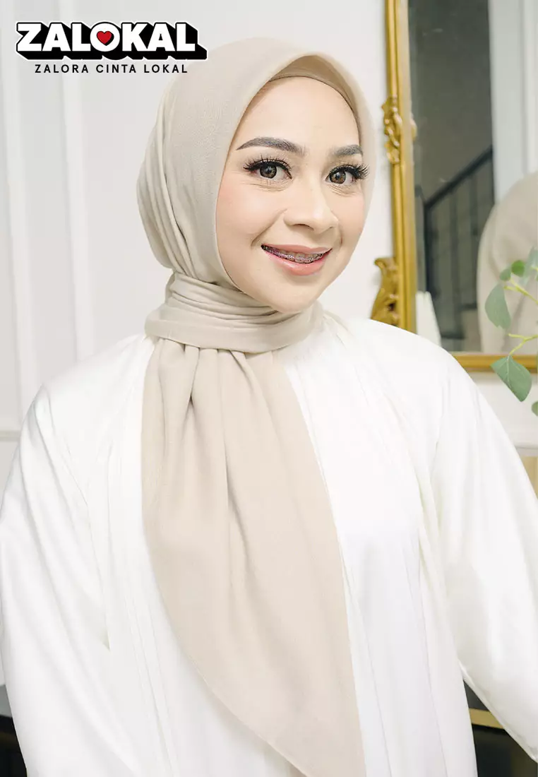 Theya Voal Square Ivory NEW